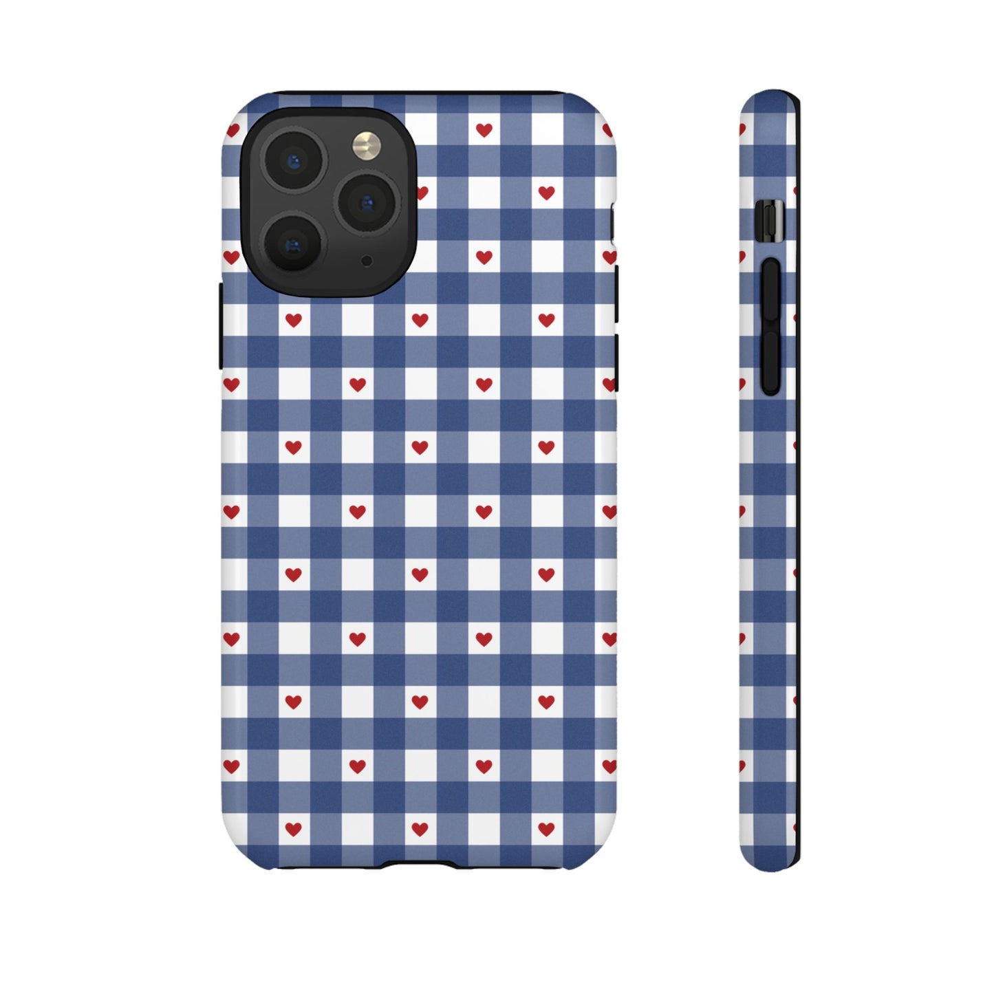 Red Picnic Hearts Gingham Case