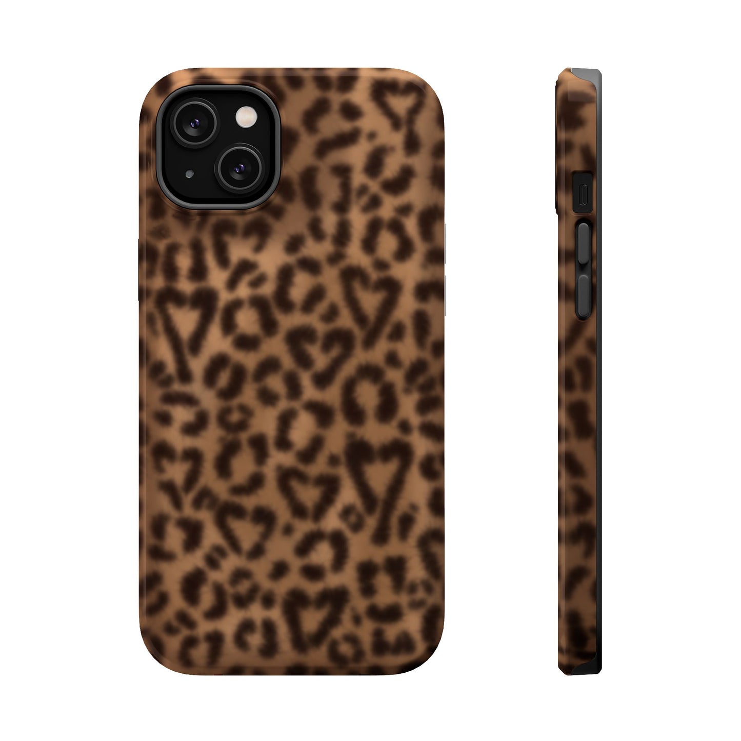 Leopard Hearts MagSafe Phone Case