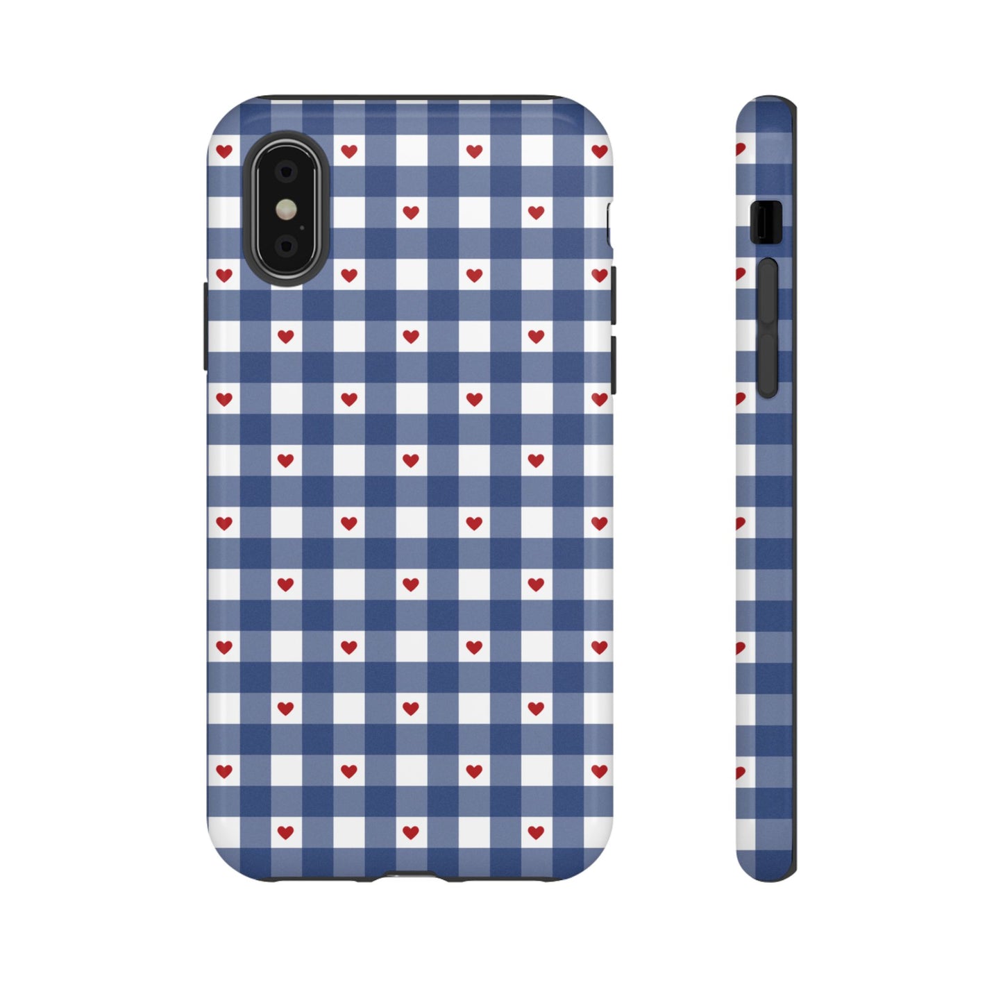 Red Picnic Hearts Gingham Case