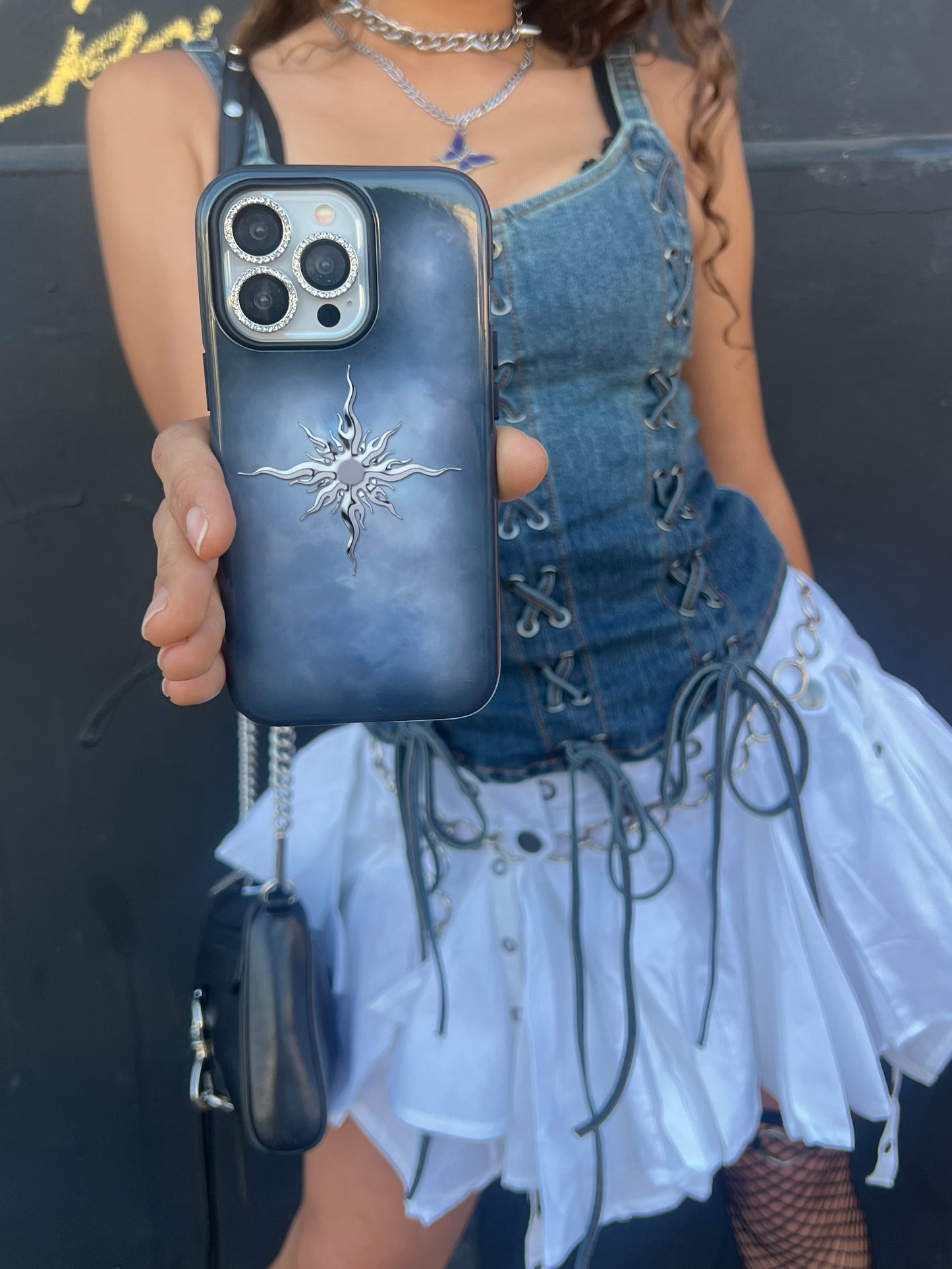 Silver Sun Phone Case